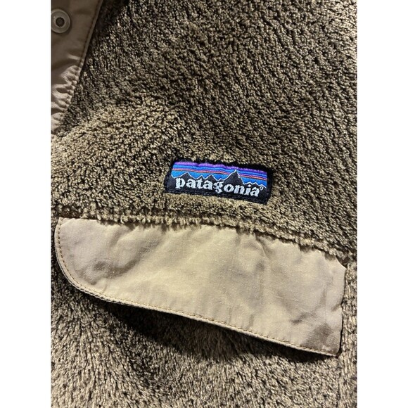 Patagonia RARE Rich Brown Re-Tool Snap-T Organic Cotton Fleece Pullover Size M - Picture 3 of 7